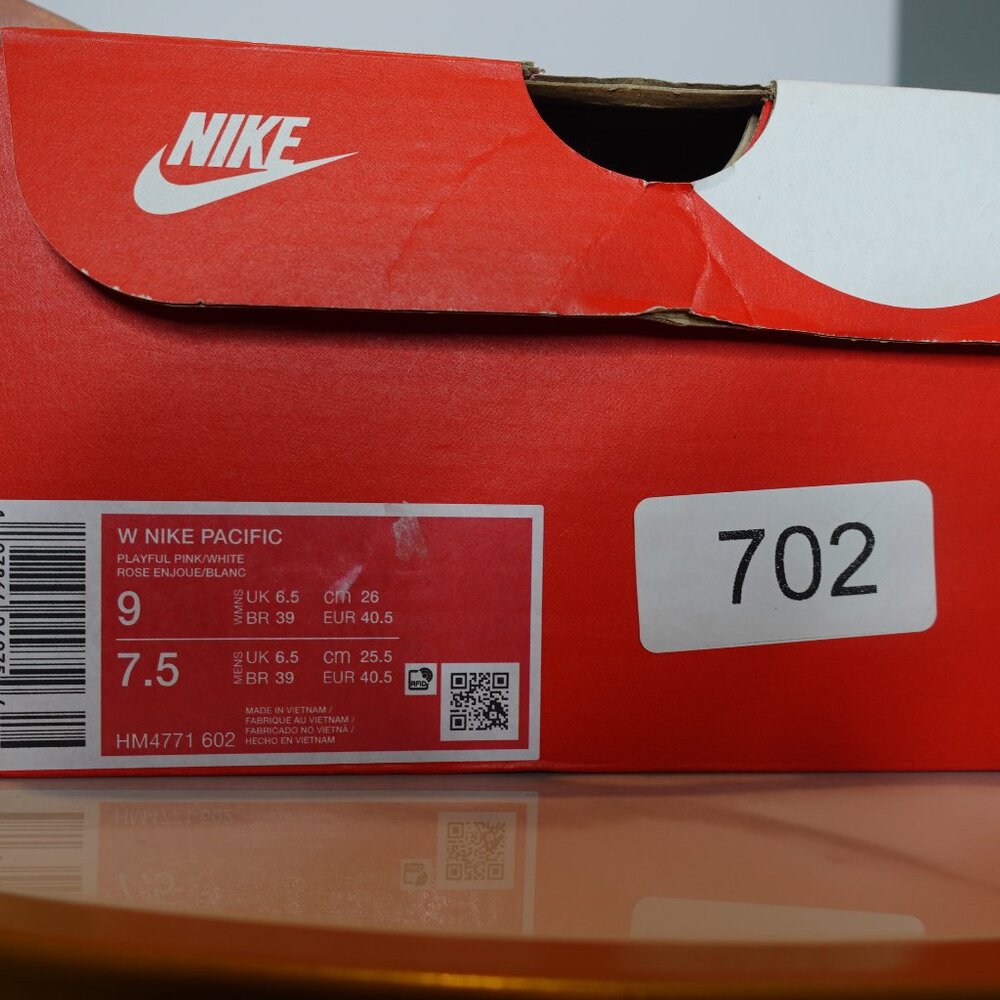 Nike Pacific Retro Pink White suede mix Women's size 9 Men's 7.5 New - Picture 8 of 8